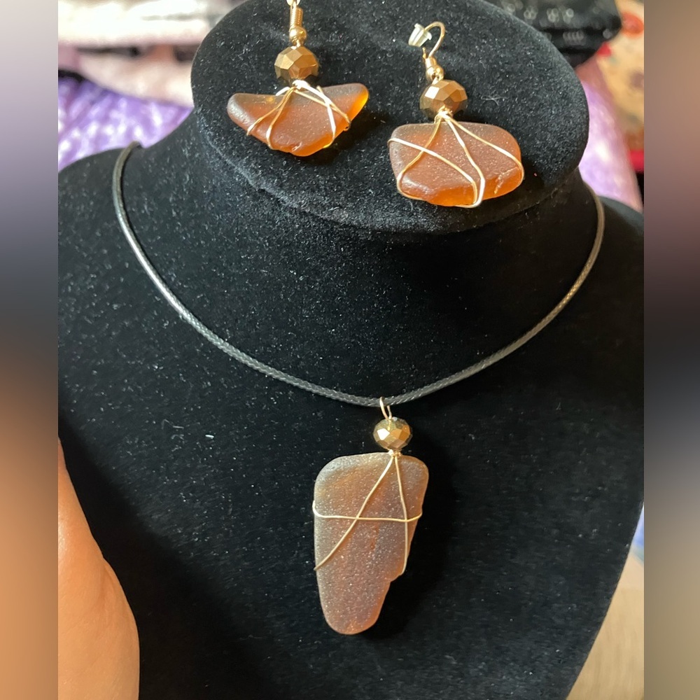 #33 Handmade seaglass set
